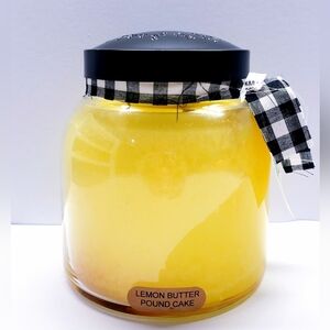 LEMON BUTTER POUND CAKE -A Cheerful Giver Papa Jar Scented Candle, 34 oz